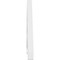 Ekena Millwork Pitch Northwest Architectural Grade PVC Gable Pediment, 48"W x 10"H x 1"P (5/12) GPP048X010X100NOR - alternate 4